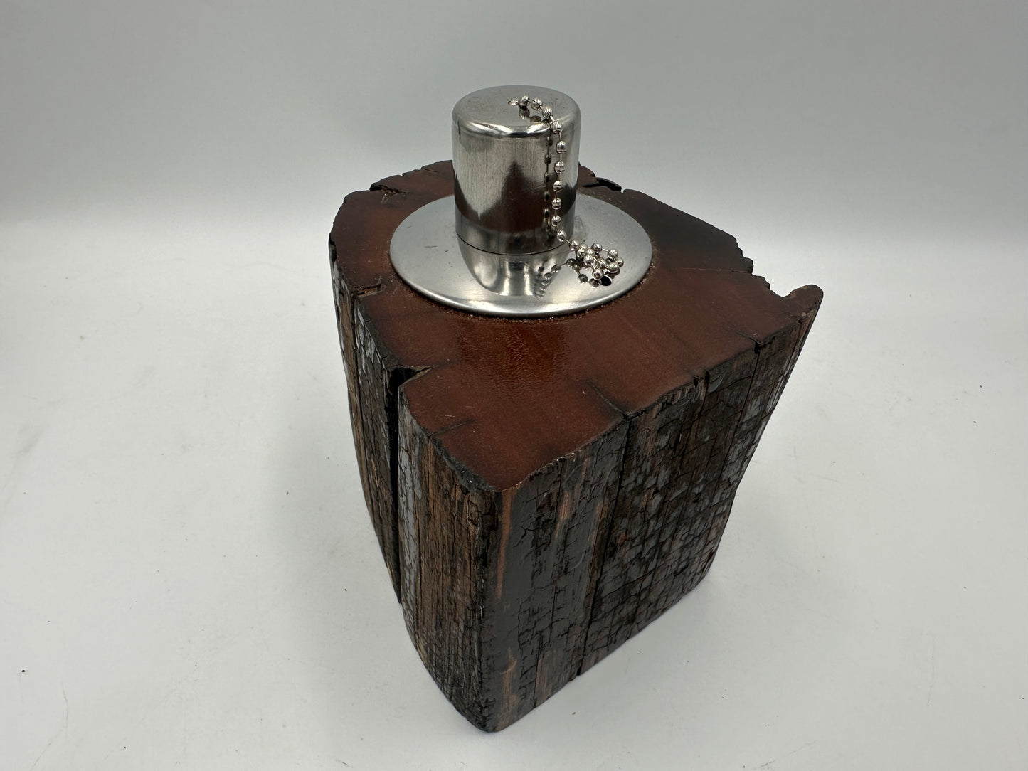 Recycled Wooden Oil Burner Small 49