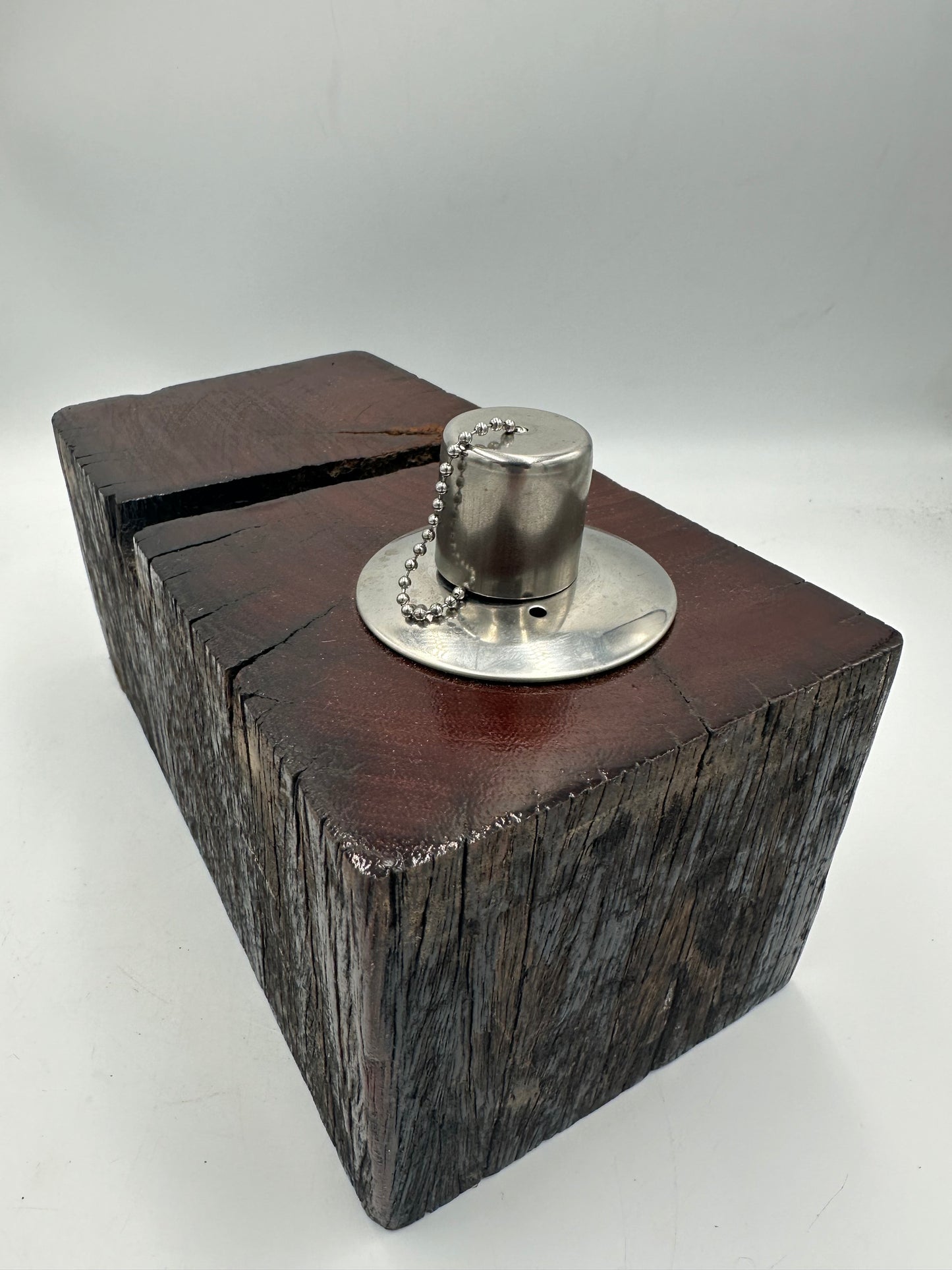 Recycled Wooden Oil Burner Large 51