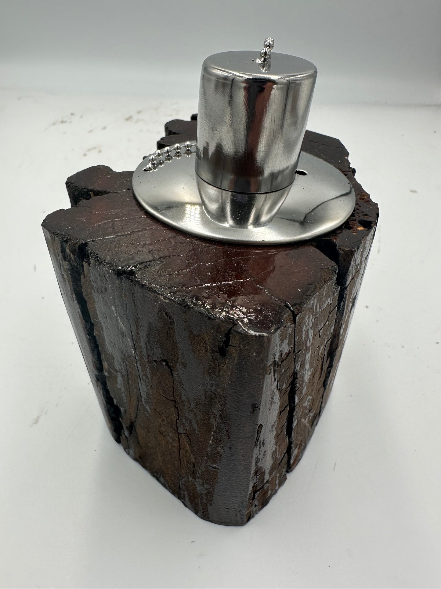 Recycled Wooden Oil Burner Small 63