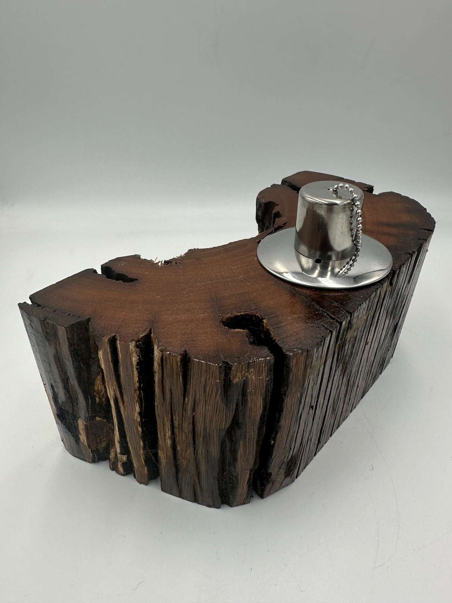 Recycled Wooden Oil Burner Large 46